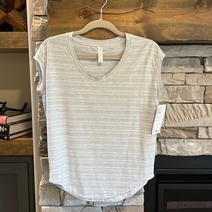 Athleta Status Breezy Stripped Tee-NWT